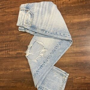 American Eagle Outfitters Light Blue Distressed Jeans